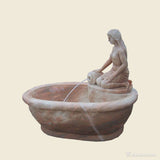 Pink marble Bath tub 13