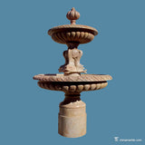 The limestone fountain with fishes S-FTN02