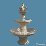 Travertine stone fountain S-FTN11