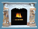 Carved Figures Mantel SC-FP39