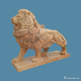 Pink marble lion M-Lion-01