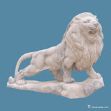 Local White Marble M-Lion-06