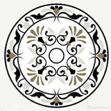 Mosaic Medallion Floor Tile Compass Medallion MD-W-10